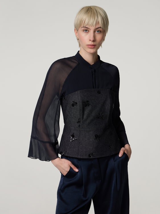 Image sur Top au look denim