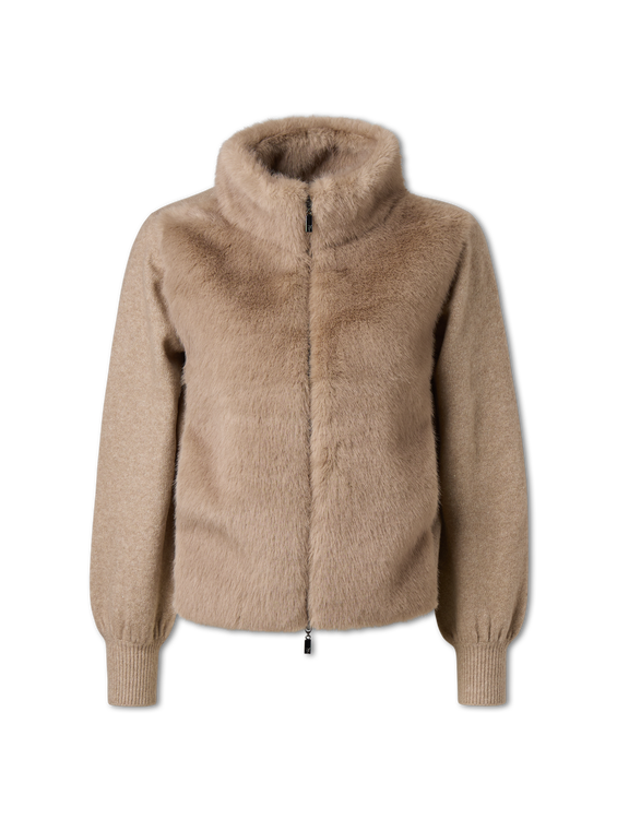 Bild von Jacke mit Kunstfell