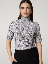Image sur T-shirt à imprimé cachemire