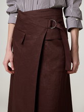 Bild von Midijupe aus Leinen