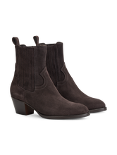 Bild von Stiefeletten aus Veloursleder