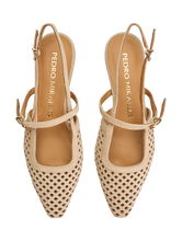 Image sur Escarpins à bride en cuir velours