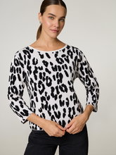 Image sur Pull brodé avec motif léopard