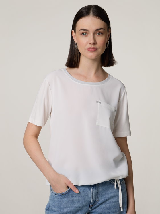 Image sur T-shirt avec strass