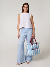Bild von Leinenhose mit weitem Bein