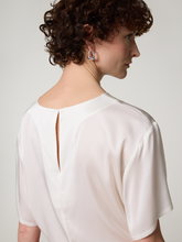 Bild von Kurzarmbluse mit Seide