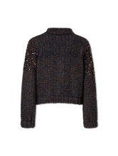 Bild von Strickjacke mit Pailletten