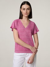 Bild von Strickshirt mit Leinen