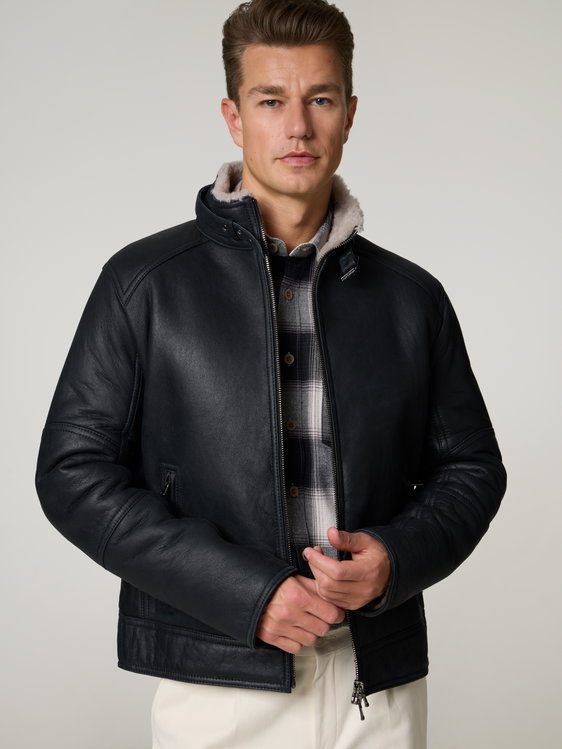 Image sur Veste en peau d'agneau BASTI