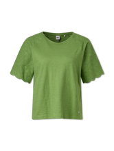 Image sur T-shirt en mélange de matières