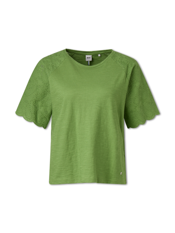 Image sur T-shirt en mélange de matières