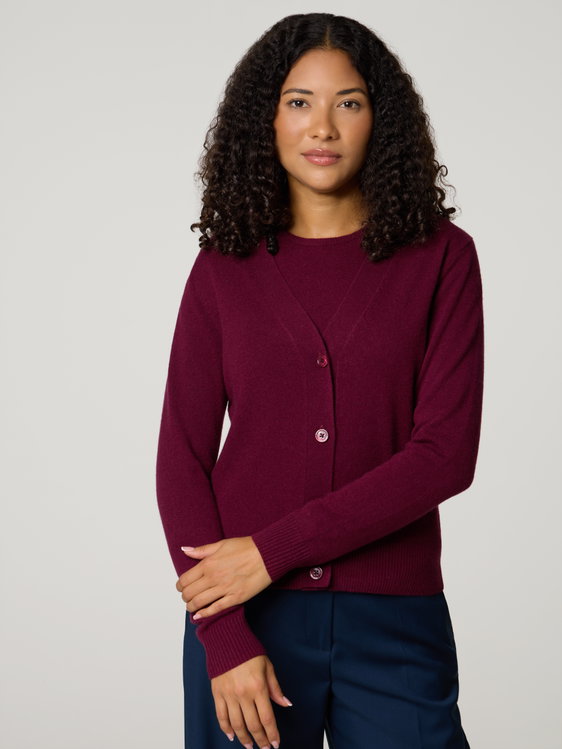 Image sur STRICKJACKE V-HALS KASCHMIR