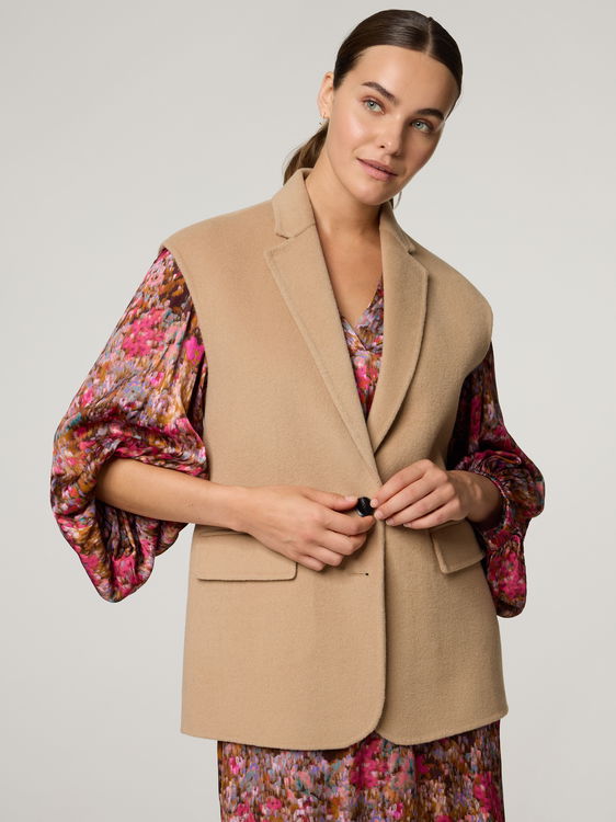 Image sur Gilet double face avec laine