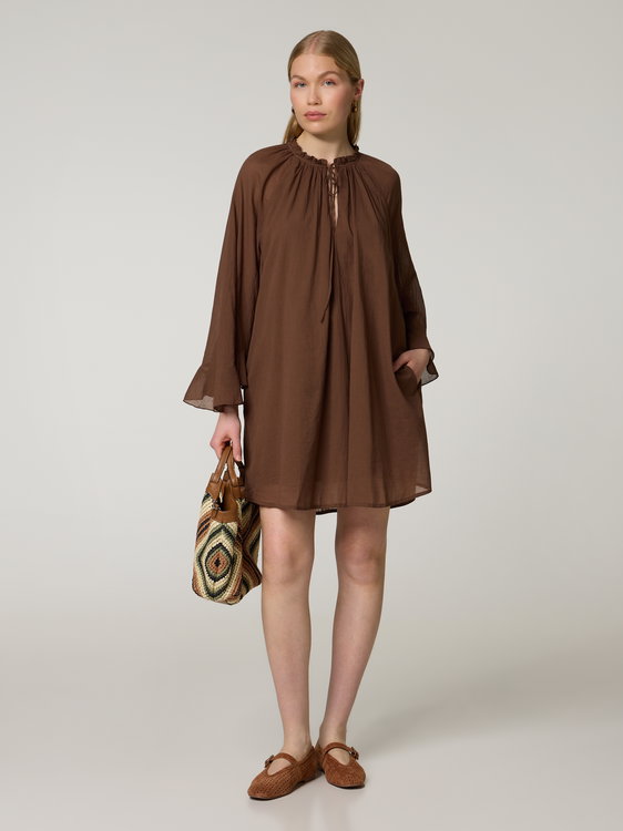 Bild von Minikleid mit Volant-Ärmeln