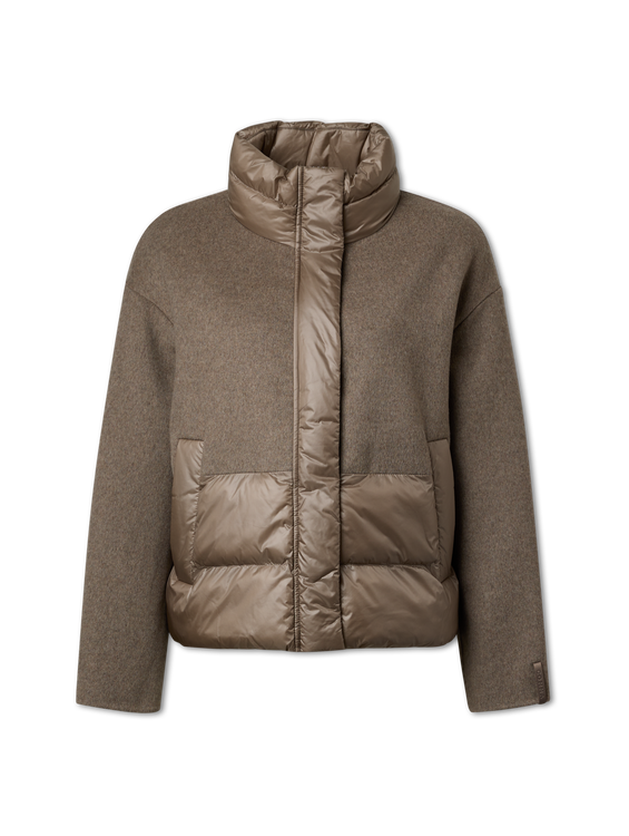 Bild von Wolljacke mit Steppeinsatz