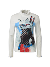 Image sur T-shirt à manches longues en coton