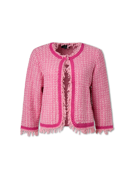 Bild von Strickjacke mit Fransen