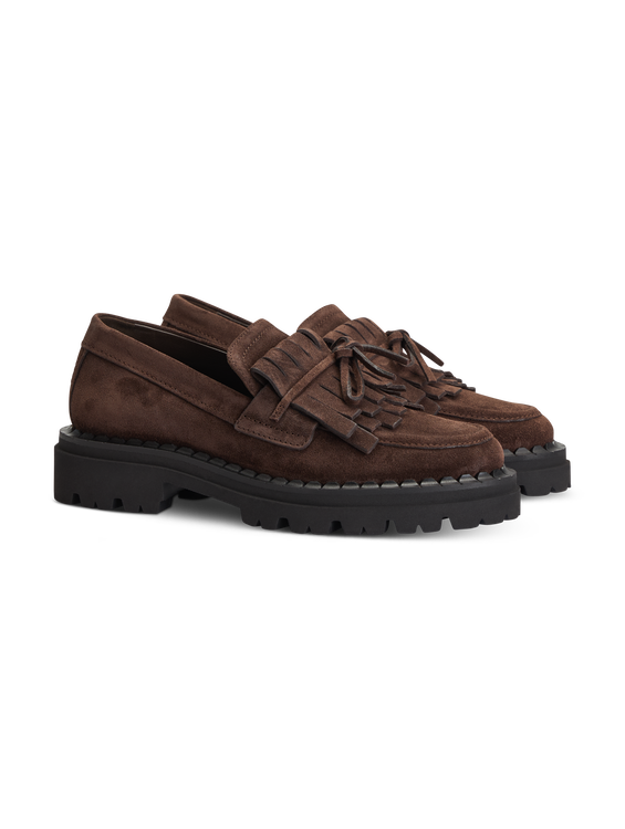 Image sur Mocassins en cuir velours LANA