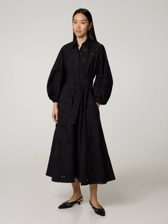 Bild von Blusenkleid mit Lochstickerei