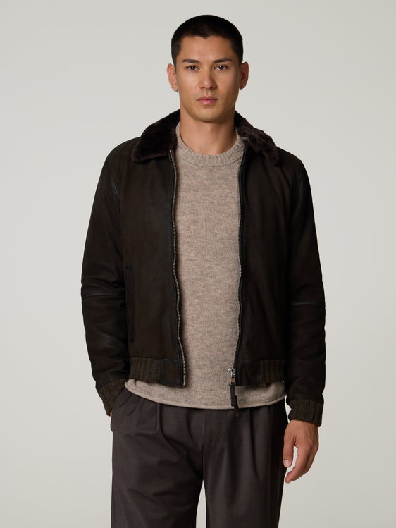 Bild von Jacke aus Veloursleder