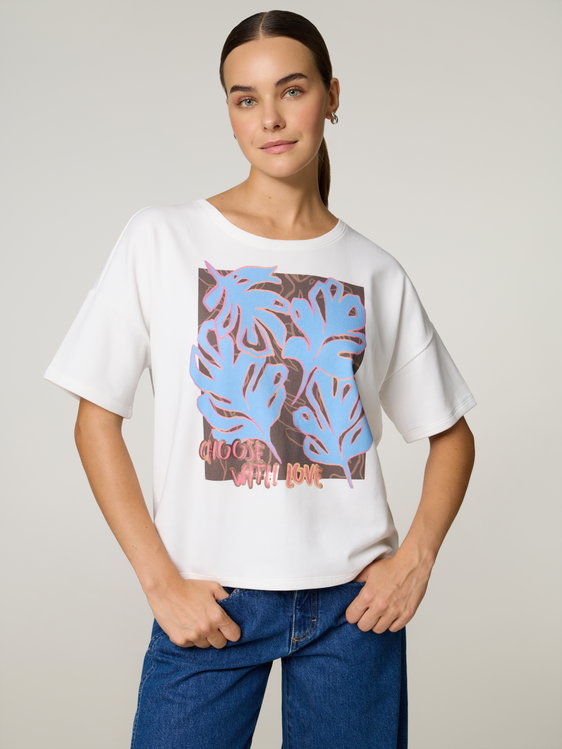 Bild von T-Shirt mit Print ELVAL