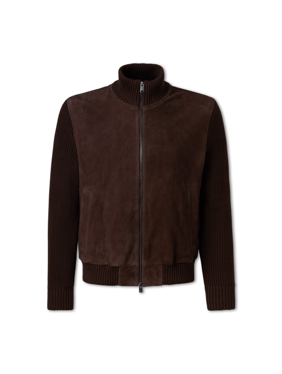 Bild von Lederblouson im Materialmix  METER