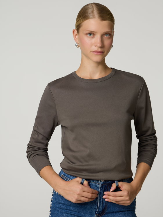 Bild von Langarmshirt aus Baumwolle