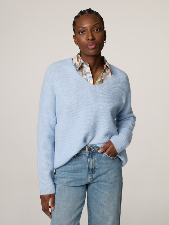 Image sur Pull en tricot avec alpaga THORA