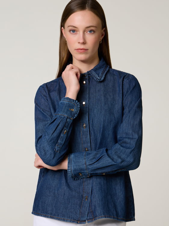 Bild von Hemdbluse aus Denim BUSSOLA