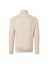 Image sur Pull en maille avec motif torsadé