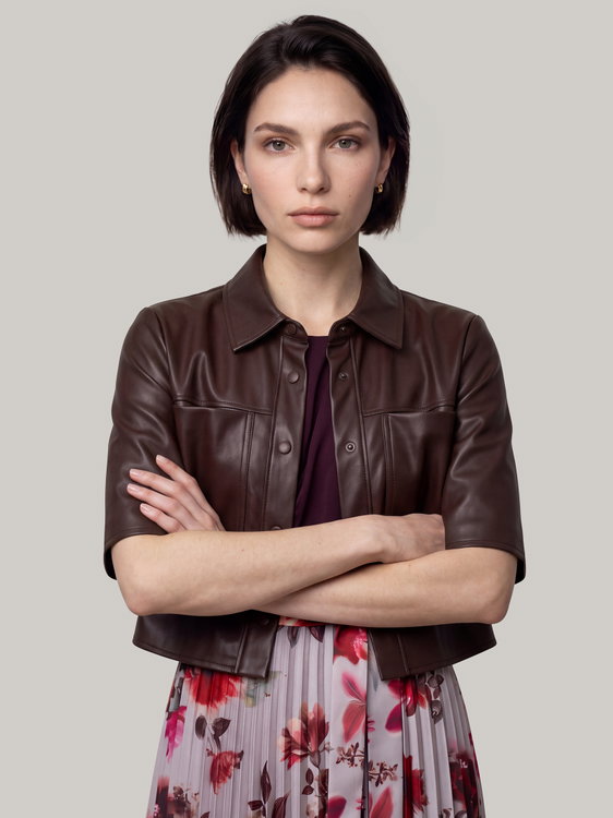 Image sur Veste en simili cuir