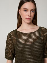 Image sur Pull en maille ajourée