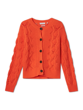 Bild von Strickjacke aus Lochstrick