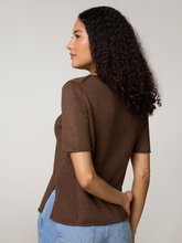 Bild von Strickshirt mit Leinen