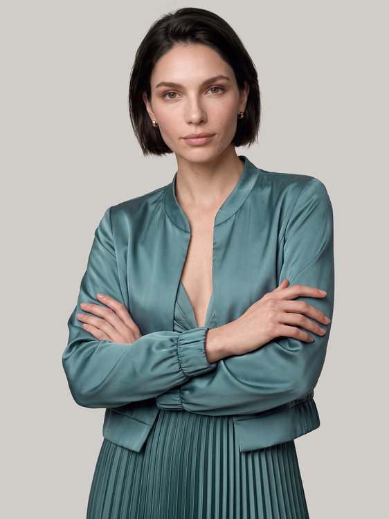 Image sur Satin Blouson