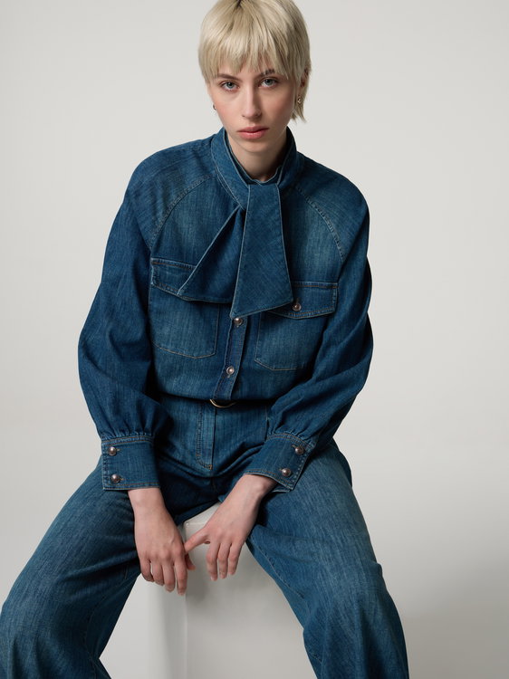 Bild von Hemdbluse aus Denim