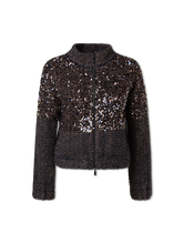 Bild von Strickjacke mit Pailletten