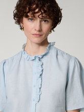 Bild von Kurzarmbluse aus Leinen VIVE