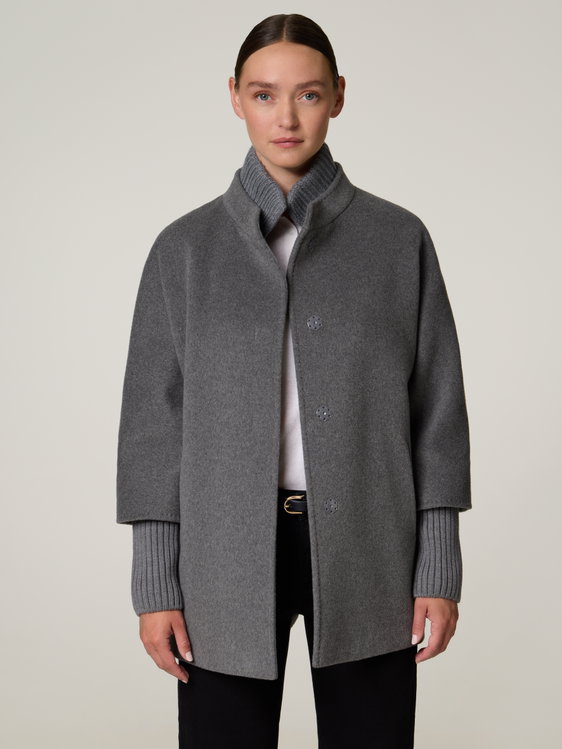 Image sur Veste avec des détails en maille