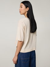 Image sur T-shirt en maille fine