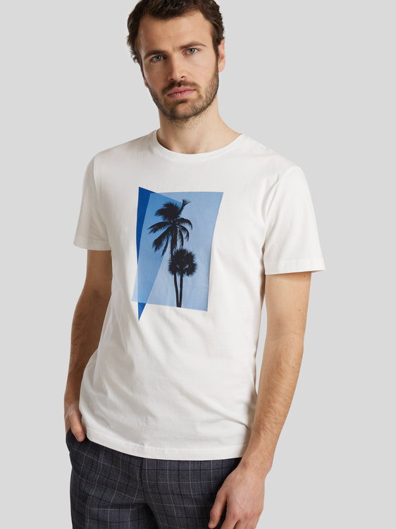 Bild von T-Shirt mit Palmen-Print