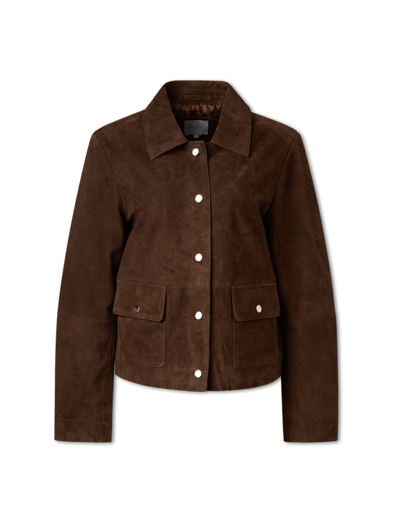 Bild von Lederjacke aus Veloursleder