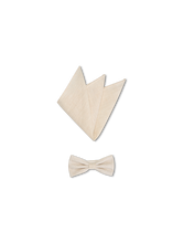 Bild von Fliege & Pochette aus Leinen