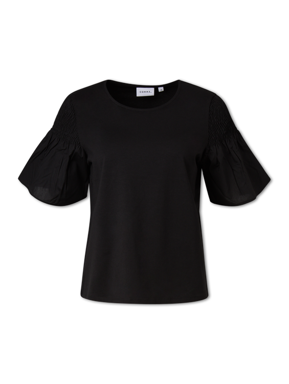 Image sur T-shirt avec détail fumé