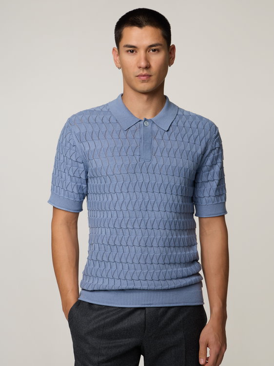 Bild von Strickpolo aus Baumwolle