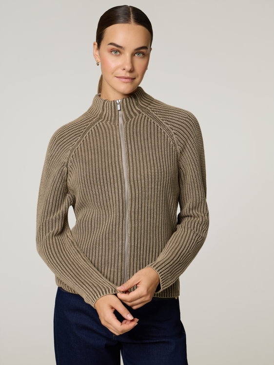 Bild von Strickjacke aus Baumwolle