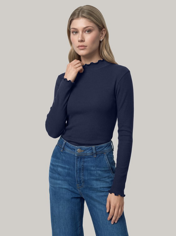 Image sur Basicstehkragenshirt