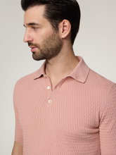 Bild von Strickpoloshirt aus Baumwolle