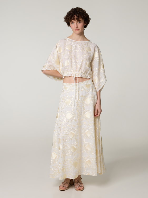 Bild von Midirock mit Stickerei