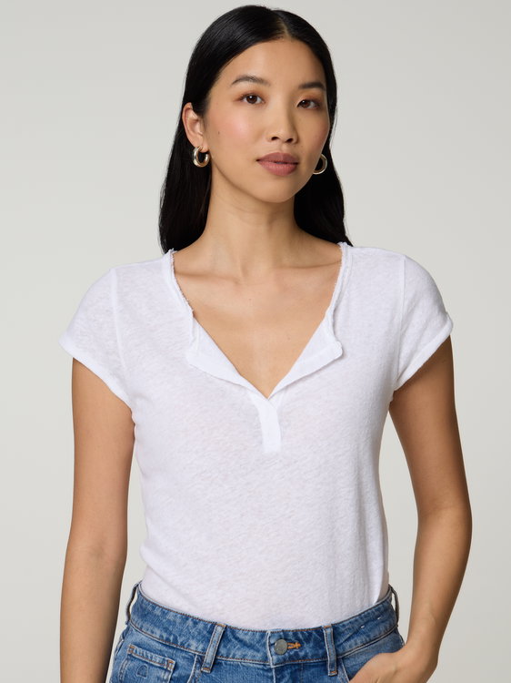 Image sur T-shirt en lin MMTROY